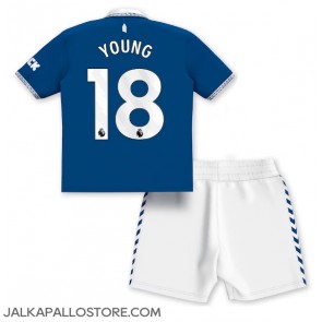 Everton Ashley Young #18 Kotipaita Lapsille 2023-24 Lyhythihainen (+ shortsit)